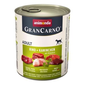 ANIMONDA konzerva Gran Carno ADULT - králik + bylinky 800g