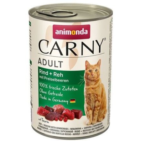 ANIMONDA konzerva CARNY Adult - hovädzie, srnčie, brusnice 400g