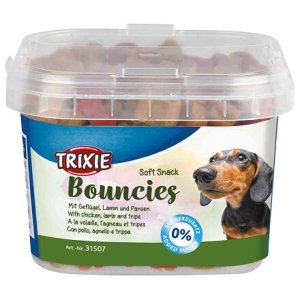 Trixie Soft Snack BOUNCIES mini kocky kuracie, jahňacie, držky 140 g