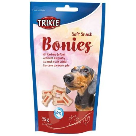 Trixie Soft Snack BONIES Light - mäkké kocky hovädzie / morka 75g