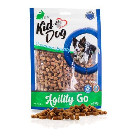 KIDDOG AGILITY GO mini kúsky s králikom 250 g