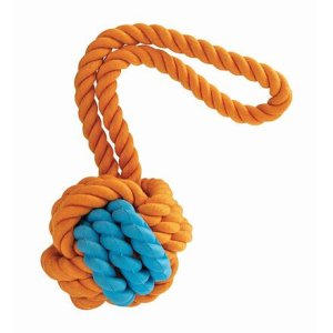 Kombinovaný Monty lopta prírodná guma a bavlna s pútkom 8,5/29cm HipHop