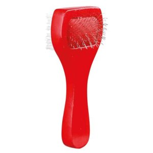 Trixie Obojstranná, jemná kefa, nylonové štetiny 6 x 13 cm