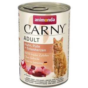 ANIMONDA konzerva CARNY Adult - kura, morka + kačacie srdce 400g