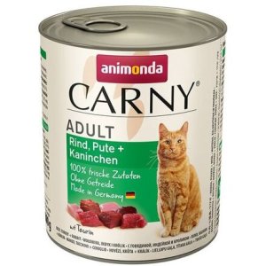 ANIMONDA konzerva CARNY Adult - hovädzie, morka, králik 800g