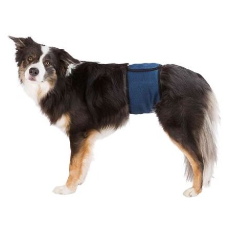 Brušný pás na podložky pre psa samca, tmavo modrý 55-65 cm