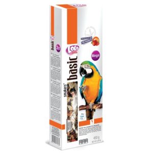 LOLO SMAKERS MEGA 2 klasy ovocné pre veľké papagáje 450 g