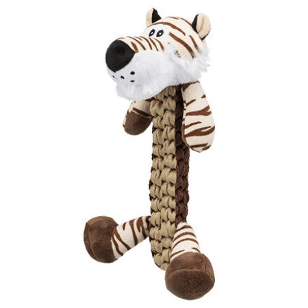 Trixie Tiger s opleteným telom, robustná hračka so zvukom, 32 cm