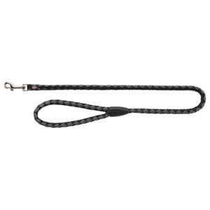 Vodítko CAVO okrúhle - čierna / strieborná 1m/12mm