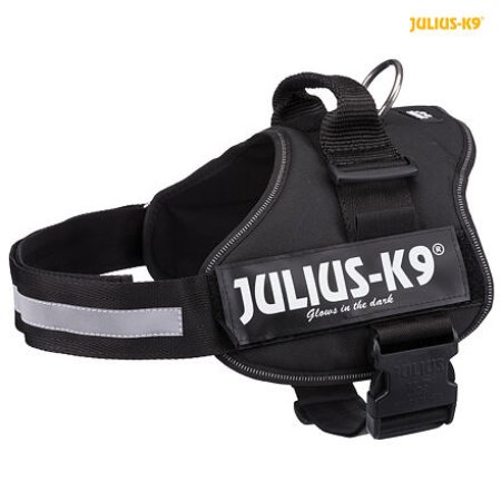 Julius-K9 silový postroj 1/L 66-85 cm/50 mm, - čierny