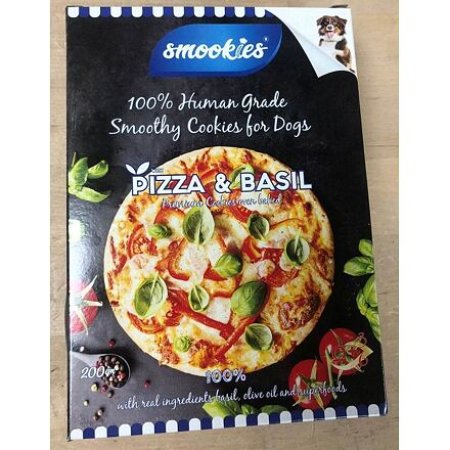 SMOOKIES Premium PIZZA BASIL - sušienky príchuť pizza a bazalka 100% human grade, 200g