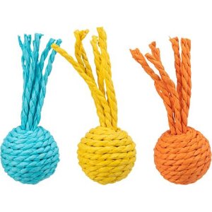 Trixie Hrkajúca loptička, papierové lano, 4 × 11 cm
