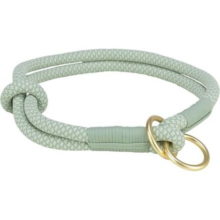 Trixie Soft Rope okrúhly polosťahovací obojok, šalvia/mäta 45 cm/ 10 mm