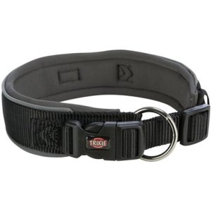 Trixie PREMIUM obojok extra široký, čierna/grafit 27-35 cm/25 mm