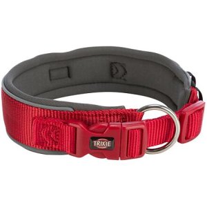 Trixie PREMIUM obojok extra široký, červená/grafit 46-55 cm/50 mm