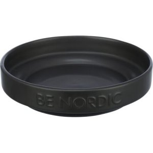 BE NORDIC keramická miska plytká, 0.3l / 16 cm čierna