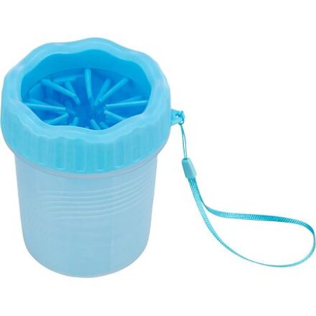 PAW CLEANER - kalíšok na čistenie labiek, silikón/plast, modrá