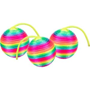 Trixie Hrkajúca dúhová loptička , 4 cm, polyester