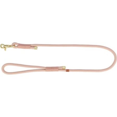 Soft Rope okrúhle tkané vodítko, S-XL: 1.00 m/ 10 mm, ružová / svetlo ružová