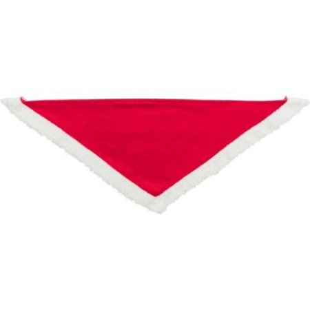 Trixie Xmas NECKERCHIEF - vianočná zamatová šatka, červená 75 cm