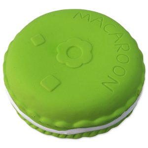 Hračka DOG FANTASY Latex makrónka so zvukom zelená