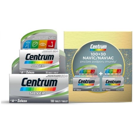 Multivitamin Centrum Silver 100tbl+30 vánoce