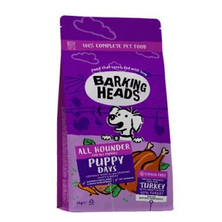 BARKING HEADS All Hounder Puppy Days Turkey 2kg