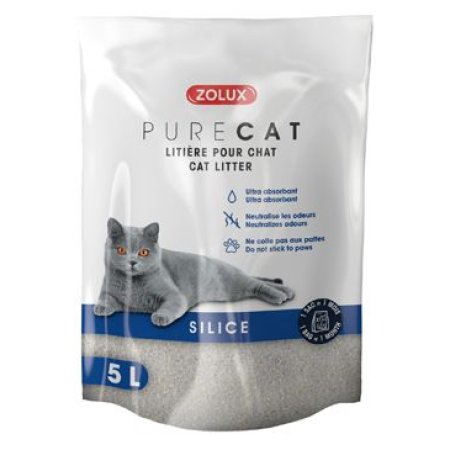 Podstielka PURECAT natural silica 5l Zolux