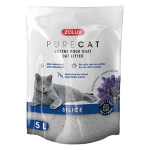 Podstielka PURECAT levanduľa silica 5l Zolux