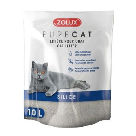 Podstielka PURECAT natural silica 10l Zolux