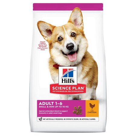 Hill’s Science Plan Canine Adult Small & Mini Chicken 1,5 kg (EXPIRÁCIA 02/2024)