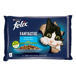 Felix Fantastic Multipack s lososom a cuketou s pstruhom a fazuľkami 4 x 85 g