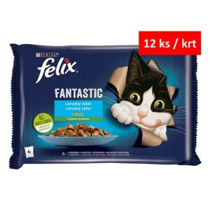 Felix Fantastic Multipack s lososom a cuketou s pstruhom a fazuľkami 4 x 85 g