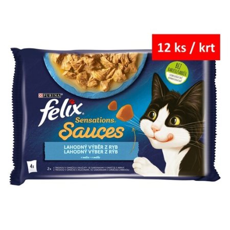 Felix Sensations Sauces Multipack s treskou a sardinkami v och.om 4 x 85 g
