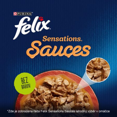 Felix Sensations Sauces Multipack s treskou a sardinkami v och.om 4 x 85 g