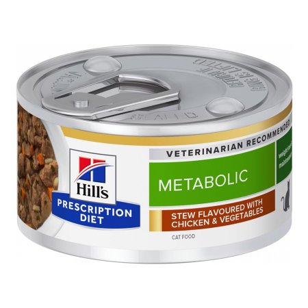 Hill’s Prescription Diet Feline Stew Metabolic s kuraťom a zeleninou 82 g