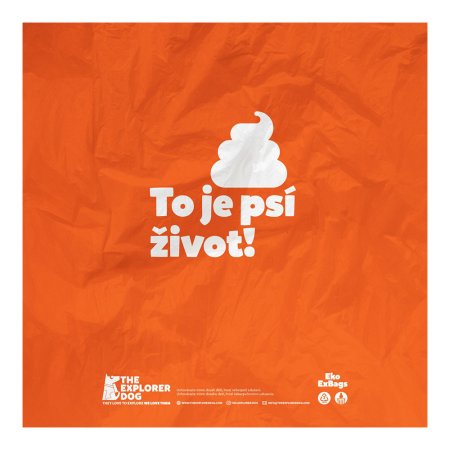EXPLORER DOG Vrecká recyklované na psie exkrementy 15 ks v rolke