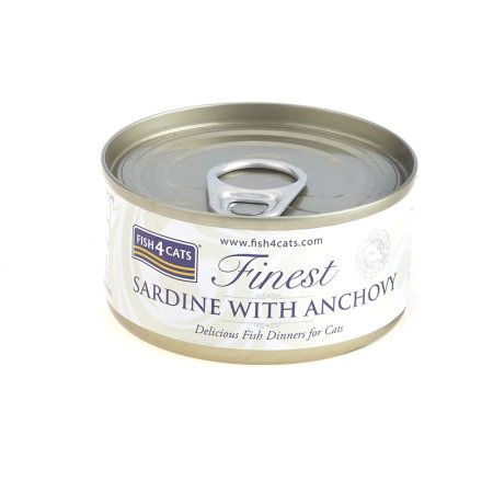 FISH4CATS Konzerva pre mačky Finest sardinka s ančovičkami 70 g