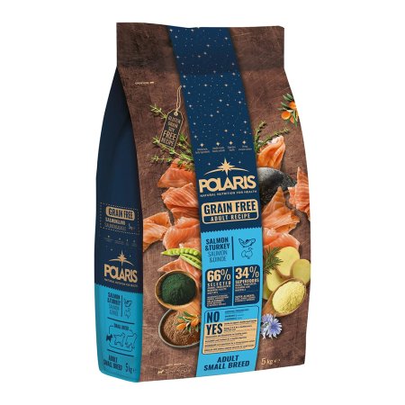 Polaris Grain free pes Adult Small Breed losos, morka 5 kg