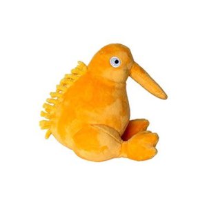Hračka pes PLUSH plyš,pískacia,oranžová 16cm Kiwi