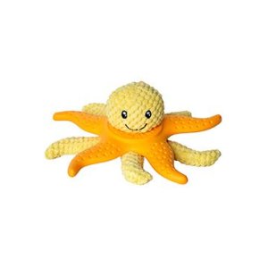 Hračka pes OCTOPUS & STARFISH plyš, TPR oranž.27cm Kiwi