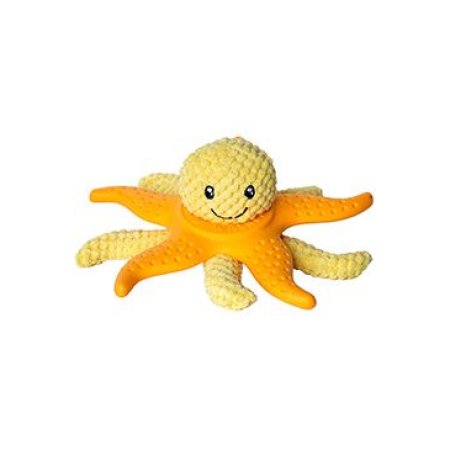 Hračka pes OCTOPUS & STARFISH plyš, TPR oranž.27cm Kiwi