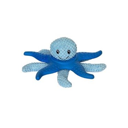 Hračka pes OCTOPUS & STARFISH plyš, TPR modr.27cm Kiwi