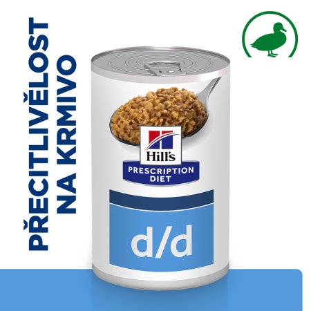 Hill"s Prescription Diet d/d Alergia a starostlivosť o kožu pre psov s kačicou 370 g