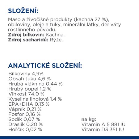 Hill’s Prescription Diet d/d Alergia a starostlivosť o kožu pre psov s kačicou 370 g