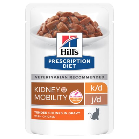 Hill’s Prescription Diet k/d + Mobility Starostlivosť o obličky pre mačky 12 x 85 g