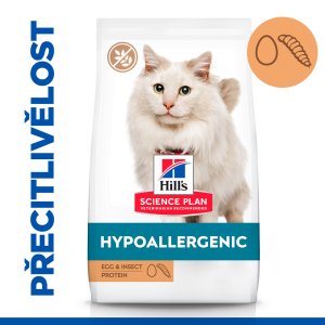 Hill’s Science Plan Hypoalergénne pre mačky s vajíčkom a hmyzím proteínom 1.5 kg