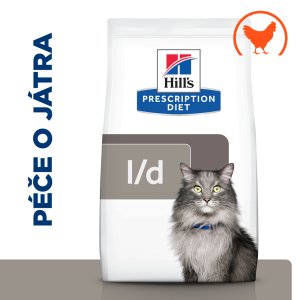 Hill’s Prescription Diet l/d Starostlivosť o pečeň granule pre mačky 1.5 kg