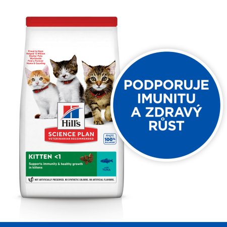 Hill’s Science Plan granuly pre mačiatka s tuniakom 1.5 kg