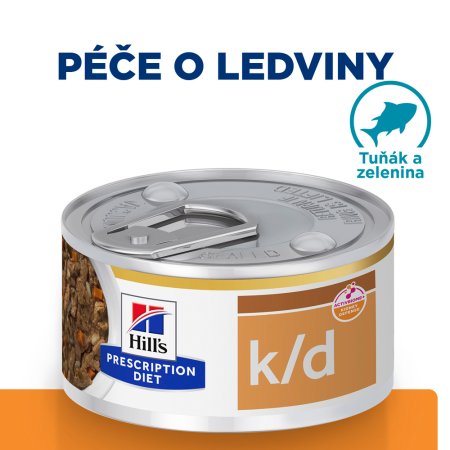 Hill"s Prescription Diet k/d Stew Starostlivosť o obličky konzerva pre mačky tuniak 82 g